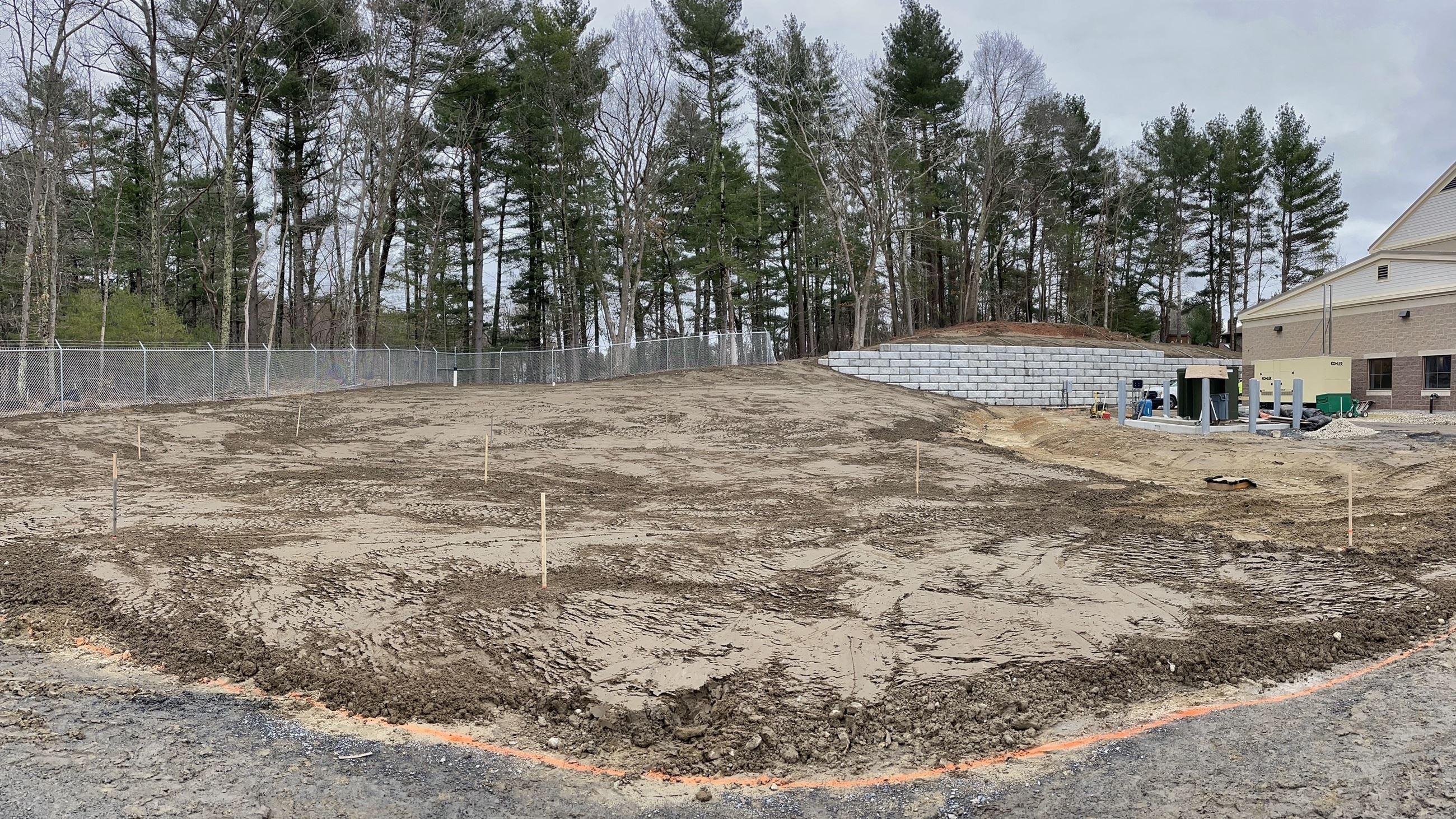 Loam and Swale at East Corner of Project Site